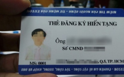 Phát hành thẻ đăng ký hiến mô tạng cứu người